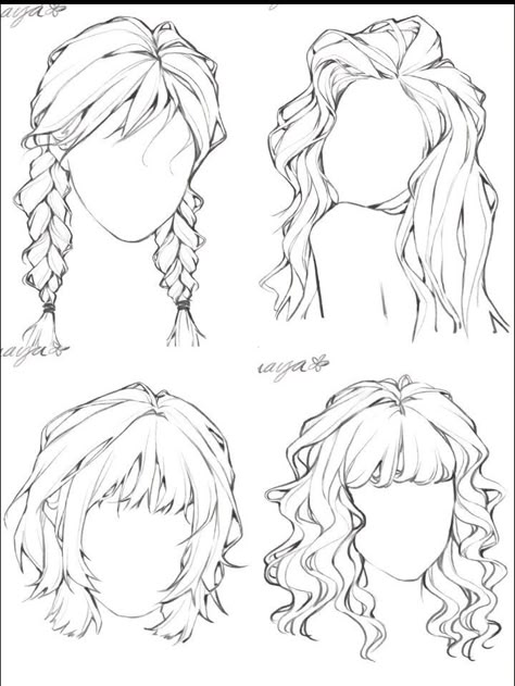 Pelo Anime, Drawing Hair Tutorial, 얼굴 드로잉, Draw Hair, Hair Sketch, How To Draw Anime, Hair References, Drawing Help, Drawing Hair