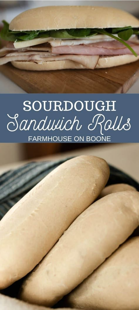 Farmhouse On Boone Sourdough, Farmhouse Boone, Sourdough Hoagie Rolls, Sourdough Sandwich Rolls, Limp Biscuit, Sourdough Buns, Sourdough Ideas, Wheat Rolls, Monday Dinner