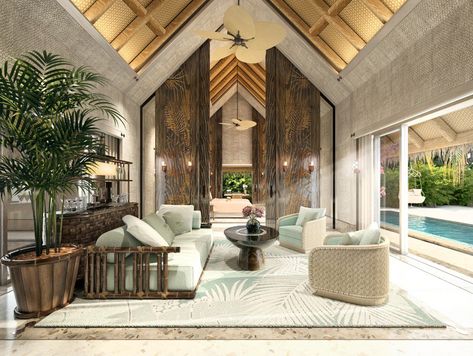 Resort Interior Design, Casa Cook, Resort Interior, Hotel Lobby Design, Maldives Resort, Luxury Resorts, Morning Post, Hotel Interior Design, Bohemian Bedroom Decor