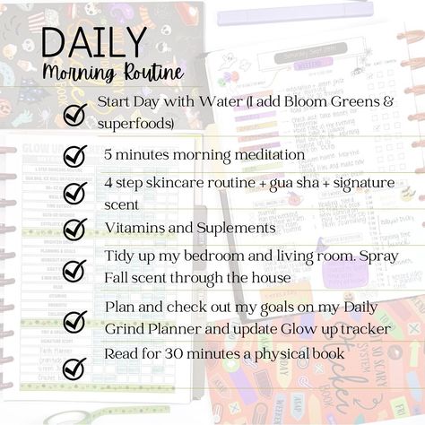 ☀️ This year, I committed to a morning routine that’s been evolving as I explore what works best for me! Each month, I’ve been experimenting to find my perfect balance, and thanks to @thedailygrindplanner, I’ve found it and now I can’t imagine starting my day without it. 💖 Swipe to see my daily routine steps and must-haves that keep me motivated and on track! Let’s glow up together! ✨ _________________________________________________ As a Daily Grind Creator I receive free product samples a... My Daily Routine, A Morning Routine, Water Day, Morning Meditation, Daily Grind, About Time Movie, Gua Sha, My Day, Superfoods