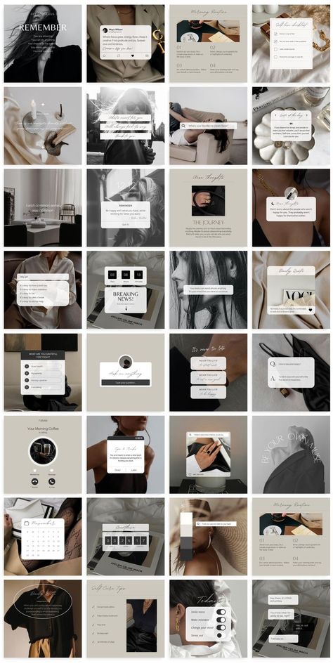 Instagram Post Template Aesthetic, Ig Design Post, Clean Instagram Feed Ideas, Ig Post Layout Ideas, Aesthetic Insta Templates, Dark Academia Social Media, Instagram Review Post, Content Creator Instagram Feed, Branding Instagram Posts