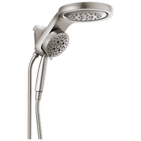 Sites-deltafaucet-Site Brushed Nickel Shower Head, Detachable Shower Head, Large Shower Heads, Shower Together, Shower Head With Hose, Dual Shower Heads, Delta Faucets, Large Shower, Champagne Bronze