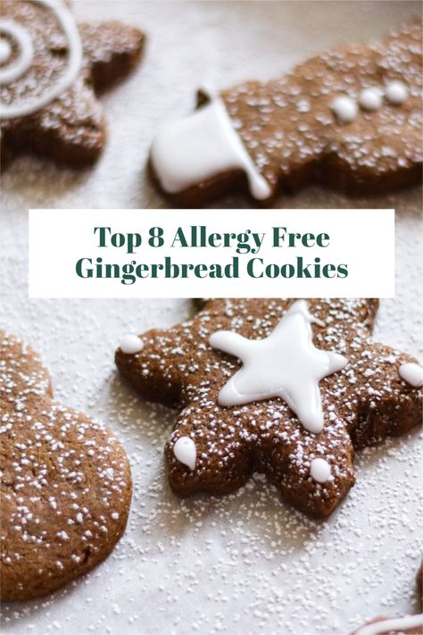 Gingerbread Dairy Free, Allergen Free Christmas Treats, Dairy And Egg Free Christmas Treats, Gluten Free Dairy Free Egg Free Cookies, Gluten Free Egg Free Christmas Cookies, Gluten Free Vegan Gingerbread Cookies, Egg Free Gingerbread Cookies, Gluten Free Egg Free Cookies, Dairy Free Gingerbread Cookies