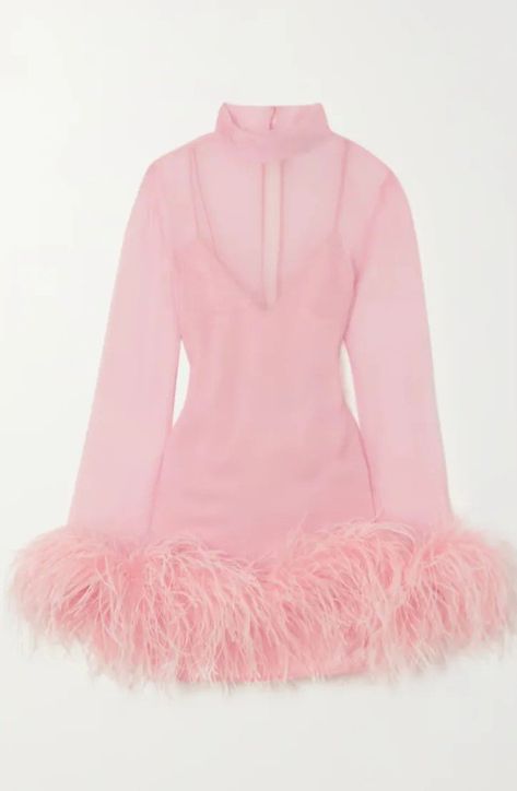 Feathers Clothes, Akira Aesthetic, Librarian Clothes, Coachella Jacket, Feather Outfit, Taller Marmo, Feather Dress, Designer Dress, Pink Outfits