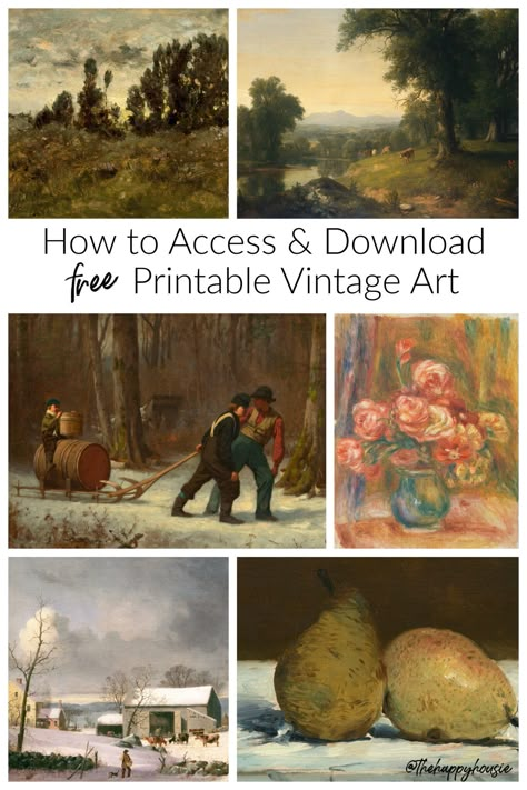 Vintage Art Public Domain, Landscape Free Printables, Open Domain Art, Public Domain Paintings, Best Public Domain Art, Free Vintage Photo Printables, Free Oil Painting Printables, Public Domain Art Paintings, Free Printable Watercolor Wall Art