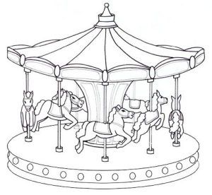 Free Carousel Coloring Pages Fun To Ride - Free Coloring Sheets Merry Go Round Carousel, Free Coloring Sheets, Coloring Pages For Boys, Carousel Horses, Merry Go Round, Clipart Black And White, Diy Resin, Horse Coloring, Center Pieces