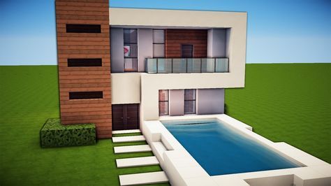 Minecraft House Decorations, Minecraft Houses For Girls, Minecraft Houses Interior, Modern Office Building, Minecraft Houses Survival, Minecraft World, Minecraft Houses Blueprints, A Modern House, Bangunan Minecraft