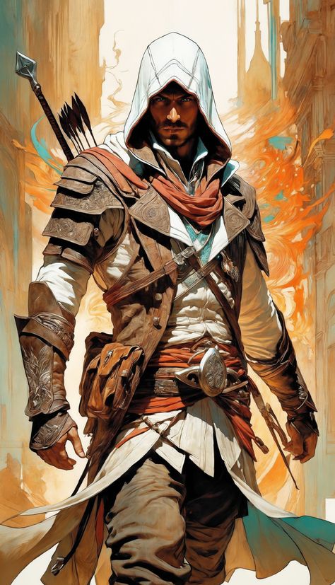 #Assassin's Creed Art concept #Assassin's Creed Art AI #Assassin's Creed #Assassin's Creed Wallpaper Assassins Creed Concept Art Character Design, Assassin's Creed Fan Art, Assassins Creed Concept Art, Assassin's Creed Fanart, Marvel Angel, Assassin's Creed Desmond, Assains Creed, Assassins Creed Outfit, Assassins Creed Funny