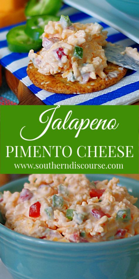 The Best Jalapeno Pimento Cheese - southern discourse Jalapeno Pimento Cheese Recipe, Southern Pimento Cheese Recipe, Jalapeno Pimento Cheese, Southern Pimento Cheese, Pimento Cheese Recipe, Pimento Cheese Dip, Homemade Sandwich Bread, Pimento Cheese Spread, Homemade Pimento Cheese