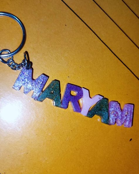 Full name mini resin keychain😍 Resin Name Keychain, Full Name, Resin Keychain, Resin Jewelry, Quick Saves