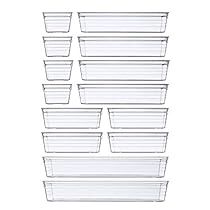 Ikea Tray, Makeup Utensils, Desk Organisation, Clear Desk, Plastic Drawer Organizer, Utensil Drawer, Bathroom Hacks, Bathroom Drawers, Flatware Storage