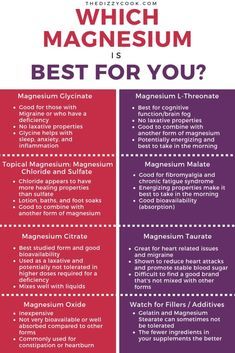 Curious which magnesium supplements are best for Migraine or other chronic illnesses? This article helps explain why some brands are better than others. #magnesium #migraine #chronicillness #migraineremedies Types Of Migraines, Best Magnesium Supplement, Topical Magnesium, Types Of Magnesium, Best Magnesium, Magnesium Malate, Magnesium Benefits, Natural Health Remedies, Health Info