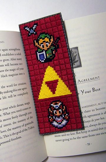 Zelda Bookmark, Mario Bookmark, Gamer Crafts, Stitch Background, Lost Woods, Arte Nerd, Nerd Crafts, Geek Crafts, Mario Luigi