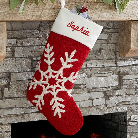 17144 - Joyful Celebrations Personalized Hooked Stocking Christmas Decoration Bedroom, Diy Christmas Home Decor, Needlepoint Stocking, Personalized Crochet, Stockings Diy, Christmas Stocking Ideas, Family Christmas Stockings, Christmas Pjs Family, Needlepoint Stockings