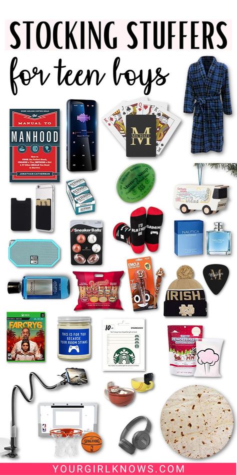 Finding the perfect stocking stuffer for teen boys can be a daunting task. But don't worry, we've got you covered! From tech gadgets to unique fashion finds, these 32 ideas will have your teen boy's Christmas morning looking merry and bright. Stocking Stuffers For Brother, Boys Stocking Stuffers Teenage, Teen Boy Stocking Stuffers 2024, Stocking Stuffers For Boys 10-12, Teen Boy Christmas Gifts 2024, Stocking Stuffers For Teens Boys, Stocking Stuffers For Boys 8-10, Teen Boy Christmas Gift Ideas, Teen Boy Stocking Stuffers