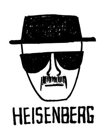 Heisenberg Drawing, Breaking Bad Party, Breaking Bad Tattoo, Beaking Bad, Pin Maker, Breaking Bad Poster, Breaking Bad 3, Breaking Bad Jesse, Werner Heisenberg