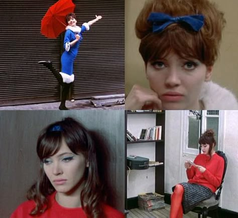 1960s Movies, Gold Movie, 1960s Hair, French New Wave, Anna Karina, She's A Lady, Jean Luc Godard, French Films, Movies Outfit