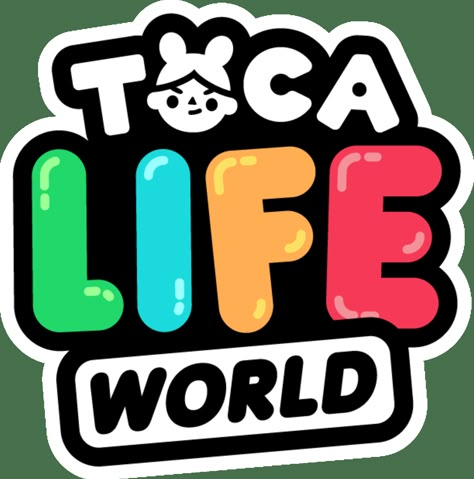 Tocaboca Logo, World Generator, Toca Life World, World Icon, Life Logo, World Wallpaper, Avatar World, Toca Life, Life Words