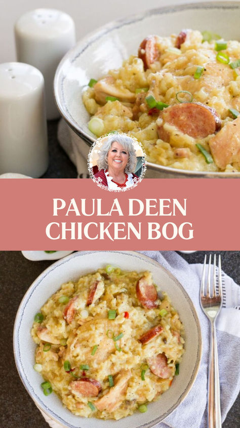 Paula Deen Chicken Bog Chicken Bog Paula Deen, Chicken Bog Recipe South Carolina, Paula Deen Chicken, Chicken Bog Recipe, Chicken Bog, Paula Dean, Side Dishes For Chicken, Paula Deen Recipes, Country Chicken