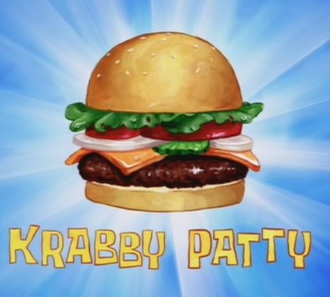 Krabby Patty, Spongebob Squarepants | Community Post: 30 Fictional TV Products Everyone Wants To Own Krabby Patty Recipe, Crab Burger, Burger Art, Spongebob Art, Crabby Patties, Menu Burger, Patty Recipe, 1950s Diner, Krusty Krab