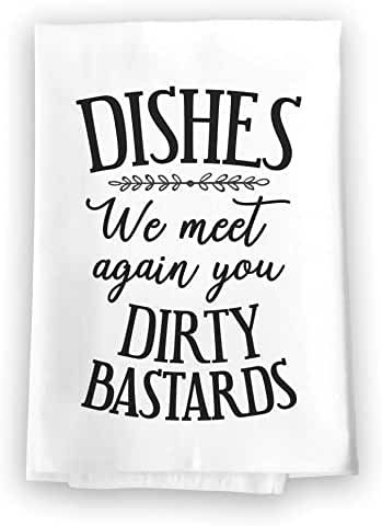 Funny Kitchen Towels, Tea Towels Diy, Funny Kitchen Signs, Funny Tea Towels, Honey Dew, Funny Kitchen, Kitchen Dish Towel, Meet Again, Kitchen Humor