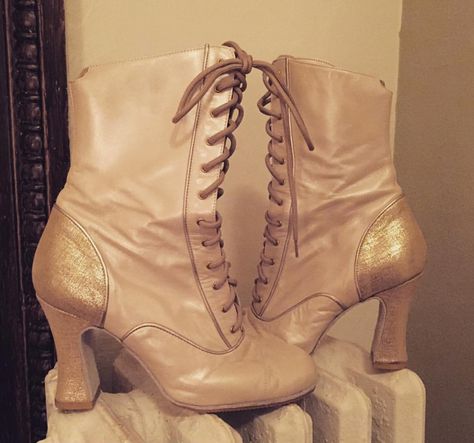 Custom laduca character heel boots Laduca Shoes, Dancer Heels Aesthetic, Laduca Boots, Cabaret The Musical Costumes, Lifestride Last Dance Heels, Cabaret Dancer, Exotic Shoes, Dance Boots, Theatre Nerds