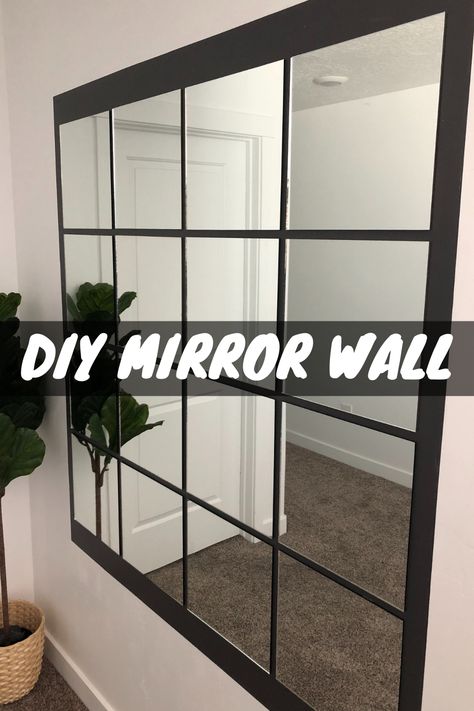 Diy Bedroom Closet Ideas, Multiple Mirrors On Wall, Mirrors On Wall Ideas, Mirror Makeover Ideas, Diy Bedroom Closet, Lady Cave Ideas, Mirror Wall Ideas, Mirrors On Wall, Mirror Wall Decor Bedroom