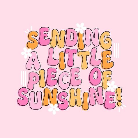 hello from rainy raleigh! sending you a little sunshine for your day! have the best day ever! i hope something beautiful happens to you! ✨✨✨i have fun plans tonight that im so excited about 💖 #mentalhealth #mentalhealthquotes #cutequotes #prettyquotes #mentalhealthmatters #mentalhealthawareness #selflove #dailyquotes #quoteoftheday #smileysarahdesigns #designs #handlettering #lettering #lettered #handlettered #calligraphy #procreate #pinterest #jesuslovesyou #illustrator #illustrations #happ... Cute Pink Inspirational Quotes, Pink Sunshine Aesthetic, Bright Pink Quotes, Have A Good Day Quotes, Pastel Pink Motivational Quotes, Light Pink Motivational Quotes, Calligraphy Procreate, Cute Girly Quotes, Story Backgrounds