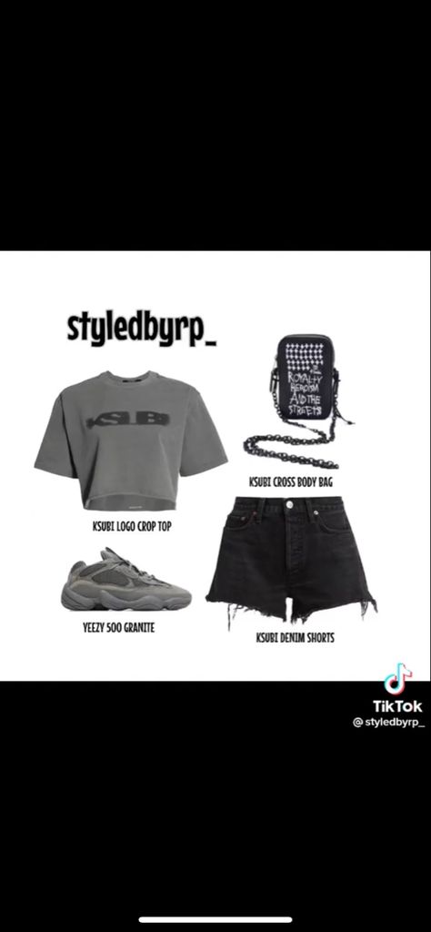 Ksubi Skirt Outfit Black Women, Ksubi Shorts Outfit Black Women, Ksubi Bag, Ksubi Skirt Outfit, Ksubi Fits, Ksubi Shorts Outfit, Ksubi Outfit, Ksubi Jeans Outfit, Rod Wave Concert