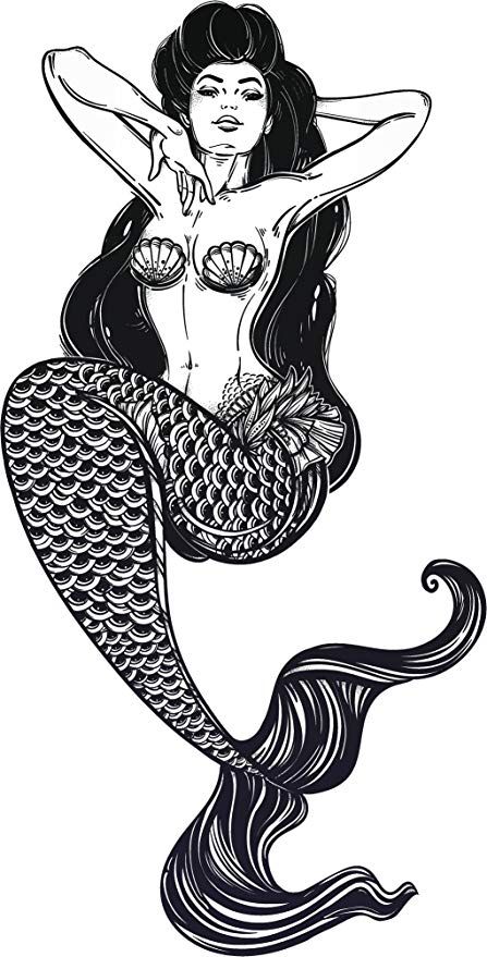 Tattoo Mermaid, Pin Up Mermaid, Mermaid Tattoo Designs, On Tattoo, Mermaid Artwork, Illustration Tattoo, Mermaid Drawings, Disney Tattoo, Mermaid Tattoo