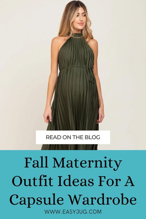 Are you looking for pregnancy fall outfits? These fall maternity outfit ideas cover a wide range of staples from bottoms, tops, and pregnancy dresses. These outfits are maternity essentials because you can wear them from pregnancy to postpartum. Click here for maternity fall outfit ideas and learn why capsule wardrobes are a must have for every pregnancy! Pregnancy Fall Outfits, Maternity Outfit Ideas, Stylish Capsule Wardrobe, Maternity Essentials, Fall Maternity Outfits, Pregnancy Dresses, Maternity Outfit, Pregnancy Essentials, Fall Maternity