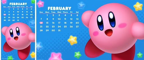 My Nintendo Kirby calendar lists all 31 days of February | Nintendo Wire Days In February, 31 Days, Sketchbook Art Journal, Digital Wallpaper, Kirby, Art Sketchbook, Nintendo, Art Journal, Sketch Book