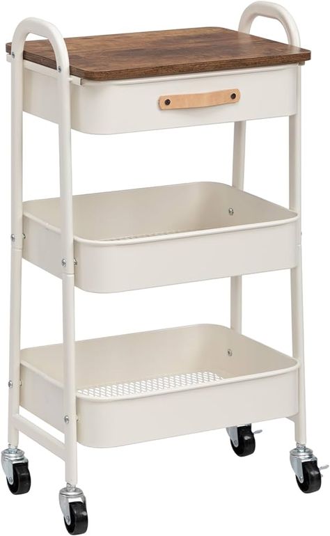 Amazon.com: AGTEK Makeup Cart, Movable Rolling Organizer Cart, 3 Tier Metal Utility Cart, Rosiness : Office Products Utility Cart Makeover, Bible Cart, Cleaning Cart Ideas, Whimsy Kitchen, Medicine Cart, Metal Utility Cart, Makeup Cart, Hanging Cups, Storage Carts