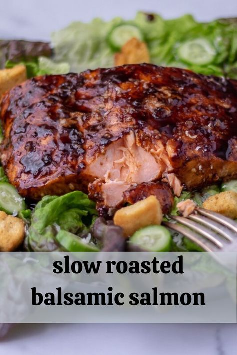 Slow Roasted Salmon Recipe, Different Ways To Make Salmon, Meals For Lent Fridays, Salmon Crockpot Recipes, Salmon Filet Recipes, Goopy Carbonara, Dairy Free Salmon Recipes, Salmon Wreath, Winter Salmon