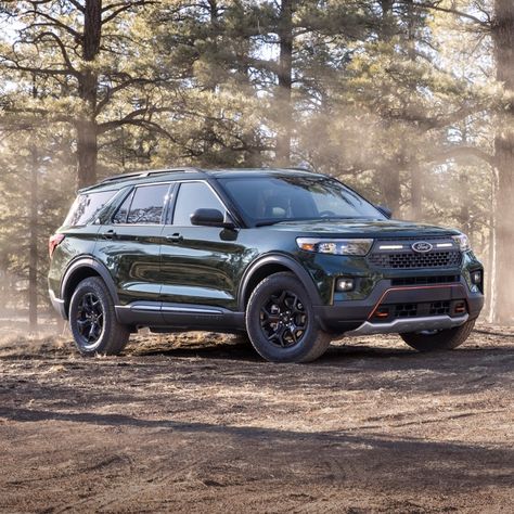 The New 2021 Explorer Timberline, the most capable Explorer ever Ford Explorer Off Road, Ford Explorer Timberline, New Ford Explorer, All Terrain Tires, Ford Sport, Ford Suv, Ford Logo, Bronco Sports, Overland Vehicles