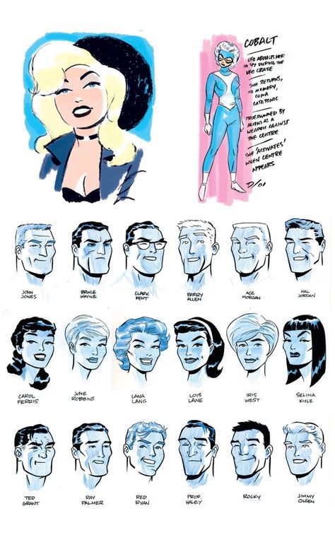 Darwyn Cooke, Comic Face, Comic Book Art Style, Comic Style Art, I'm Broke, Character Design Sketches, Bd Comics, Old Comics, Comic Book Style