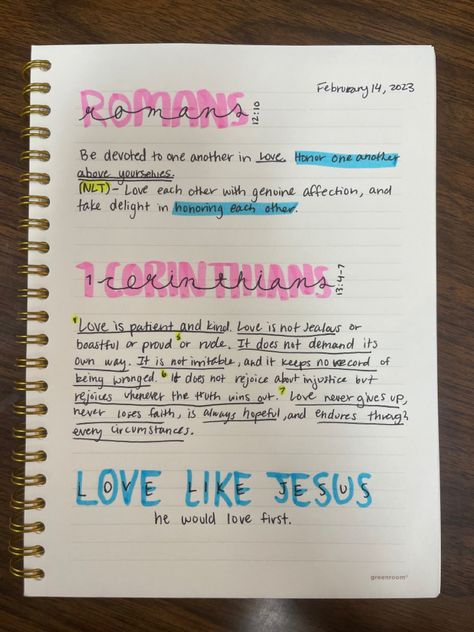 Jesus Notebook Ideas, Cute Bible Notes, Bible Notes Ideas Notebooks, Christian Notebook Ideas, Bible Verse Notebook, Scripture Notebook, Easy Bible Study, Bible Notebook, Teen Bible Study