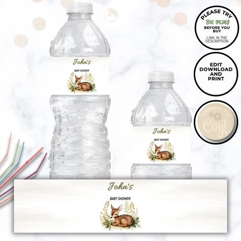 Diy water bottle labels