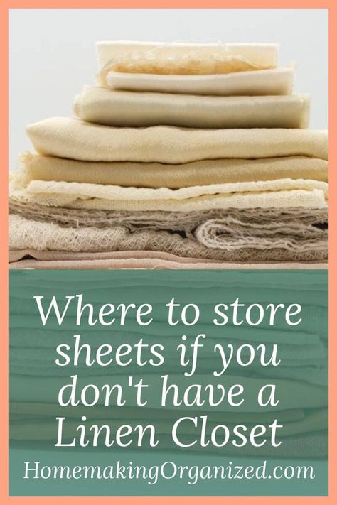 Small Apartment Linen Storage, Bedroom Linen Storage Ideas, Linen Closet Substitute, Linen Storage Ideas No Closet Bathroom, Towel And Linen Storage Ideas, Storage For Linens, Creative Linen Storage Ideas, Linen Organization Ideas No Closet, Linen Organization No Closet