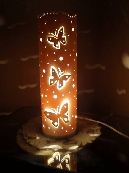 Pvc Projects, Fire Pit Backyard, Diy Lamp, Pvc Pipe, Kirigami, Dremel, Lamp Design, Yard Art, Pillar Candles