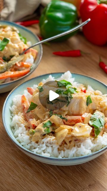 Red Thai Curry, Thai Chicken Curry, Thai Curry Paste, Red Thai, Rice Ingredients, Thai Chicken, Coconut Rice, Thai Curry, Jasmine Rice