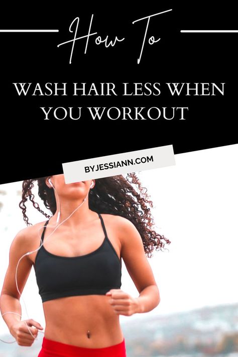 How to Wash Hair Once a Week - Train Hair to Wash Less (Hair Care Tips) Post Workout Hair Care, Post Gym Hair, Wash Hair Once A Week, Tips For Thick Hair, Thick Frizzy Hair, Long Hairstyle Ideas, Messed Up Hair, Hair Training, Workout Hair