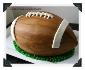 Creative Raisins: Football Cake Football Cakes For Boys, Buckwheat Cake, Pear Cake, Football Cake, Frozen Chocolate, Magic Cake, Salty Cake, Birthday Cakes For Men, Carrot Cake Recipe