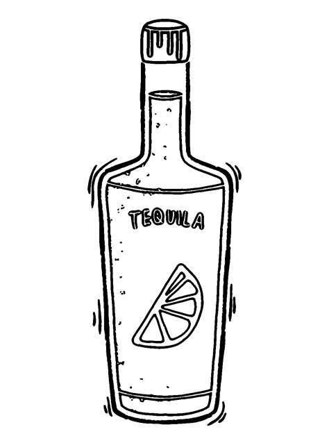 Tequila Bottle Tattoo, Tequila Bottle Drawing, Tequila Drawing, Tequila Illustration, Tequila Tattoo, Soul Tattoo, Bottle Tattoo, Bottle Drawing, Tequila Bottles