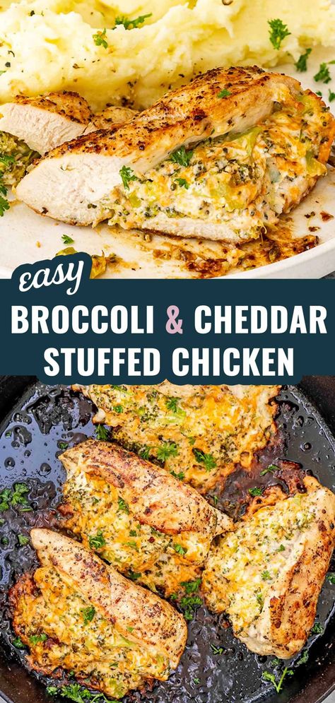 Dive into a world of flavor with this Broccoli Cheddar Stuffed Chicken Breast – an easy, delicious meal for any night! 🥦🧀 #EasyDinner #ChickenRecipes Stuffed Chicken Cutlet Recipes, Broccoli Cheddar Stuffed Chicken Breast, Chicken Breast Recipes Air Fryer, Broccoli Cheddar Stuffed Chicken, Broccoli Stuffed Chicken, Stuffed Chicken Breast Recipes, Broccoli Stuffed Chicken Breast, Cheese Stuffed Chicken Breast Recipes, Stuffed Chicken Breast Spinach