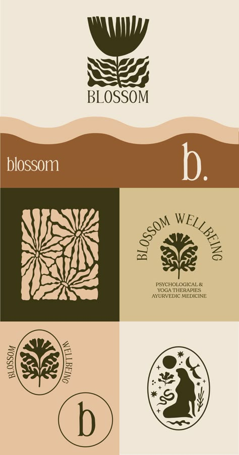 Custom Boho Branding Design, Custom Branding Design, Logo Design, Boho Logo Design Package, Feminine Logo, Branding Package, Minimalist Logo - Etsy Australia Aesthetic Flower Shop, Earthy Logo Design, Shop Branding Design, Flower Shop Branding, Earthy Logos, Earthy Branding, Natural Colour Palette, Clean Branding, Feminine Nature