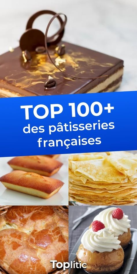 Classement des pâtisseries françaises. Quelles sont les meilleures pâtisseries françaises ? Voici la liste de toutes les pâtisseries de France et les gâteaux les plus connus, classés par les fans de la gastronomie française comme vous. Bien plus qu’un plaisir, la pâtisserie française est un art qui se dévore, de l'Opéra au Paris-brest en passant par le Mille-feuille, redécouvrez les gâteaux préférés des français.... Paris Brest, Top 100, Food To Make, Cereal, Dessert, Baking, Cake, Profiteroles