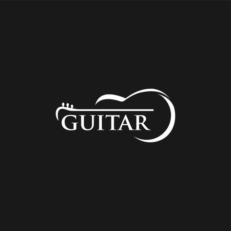 PrintGuitar logo Design Vector Stock Illustration . Guitar Shop Logo Food Mood, String Theory, Guitar Shop, Vector Stock, Shop Logo, Design Vector, Free Logo, Music Art, Stock Illustration