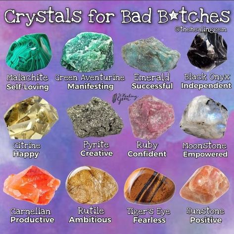 Crystal Meanings Charts, Energy Stones Crystal Healing, Super Seven Crystal, Crystals Healing Grids, Crystal Healing Chart, Healing Crystals For You, Crystal Uses, Onyx Crystal, Crystal Cave