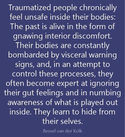 Bessel Van Der Kolk, The Score, Mental And Emotional Health, Mind Body Soul, Health Quotes, Emotional Health, Satire, Wisdom Quotes, The Body